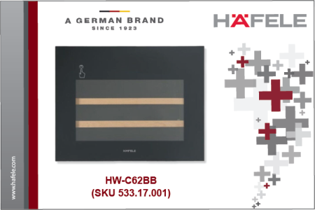 BUILT-IN WINE COOLER – HÄFELE  HW-C62BB (SKU 533.17.001)